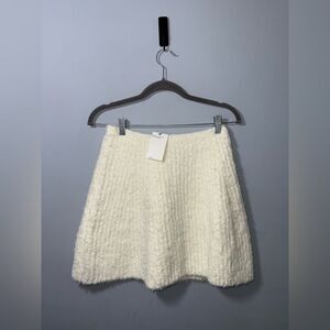 H&M Divided Women’s Fluffy knit flared mini Skirt size Small NWT cozy feminine
